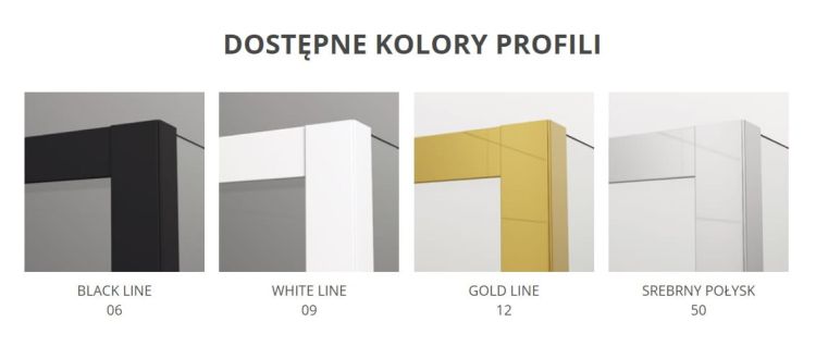 Dostępne kolory profili