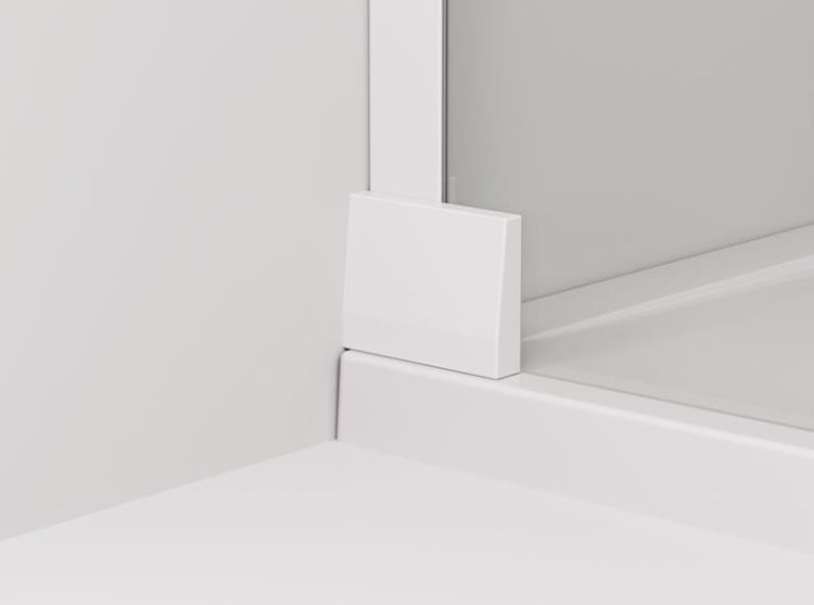 Uchwyt kątowy ściana szkło Sansswis White LinE