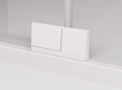 Zawias szkło-szkło - widok z zewnątrz