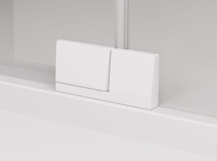 Zawias szkło-szkło - widok z zewnątrz