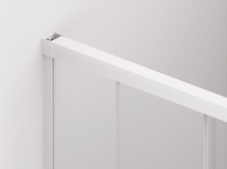 Drzwi przesuwane z system Soft openclose Sanswiss Cadura White Line