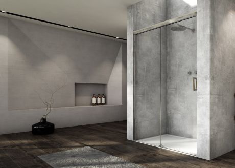 Przejdź do produktu Drzwi prysznicowe 160x200 cm rozsuwane dwuczęściowe Sanswiss Cadura CAS2G1605007 chrom