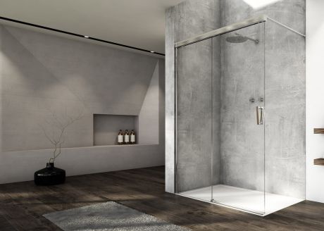Przejdź do produktu Kabina prysznicowa walk-in 180x200 cm Sanswiss Cadura CAW2G1805007 chrom