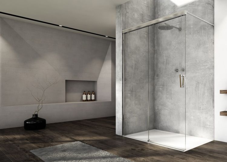 Kabina prysznicowa walk-in 180x200 cm Sanswiss Cadura CAW2G1805007 chrom