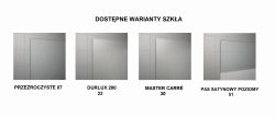 Dostępne warianty szkła
