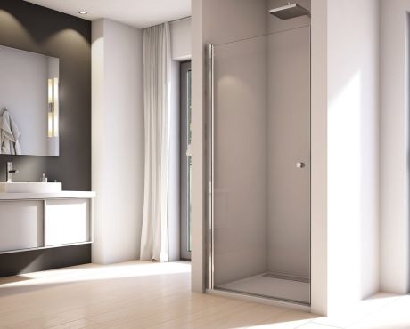 Przejdź do produktu Drzwi prysznicowe jednoczęściowe 70 cm SanSwiss Solino SOL1 otwierane na zewnątrz zestaw montażowy V2.SOL.50 w komplecie