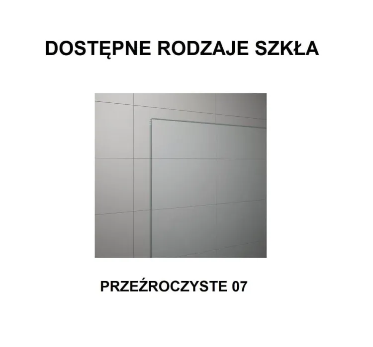 Dostępne rodzaje szkła