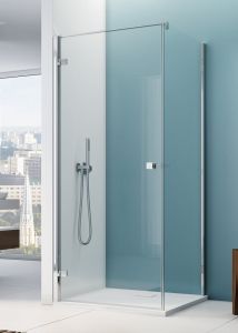 Kabina prysznicowa ze ścianką boczną 90x90 cm SanSwiss Annea AN1CX09005007+ANT0900500