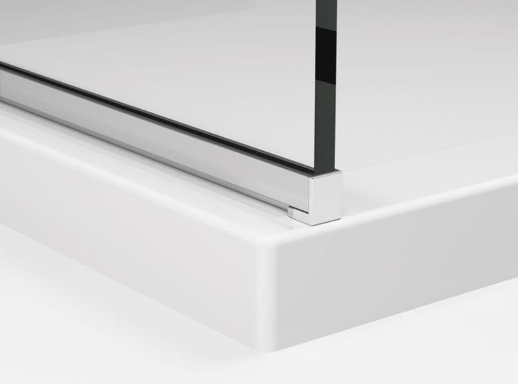 Profil aluminiowy chroniący dolną krawędź szkła shade
