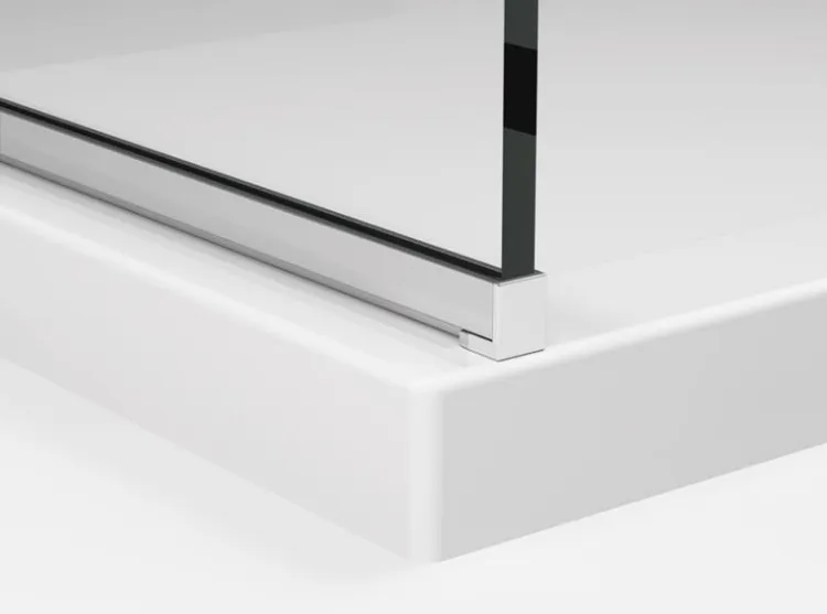 Profil aluminiowy chroniący dolną krawędź szkła shade