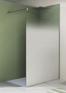 Ścianka prysznicowa wolnostojąca 80x200 cm Sanswiss Walk-In Easy STR4P0805081 chrom połysk szkło Brume