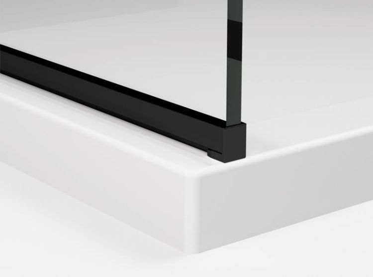 Profil aluminiowy chroniący dolną krawędź szkła