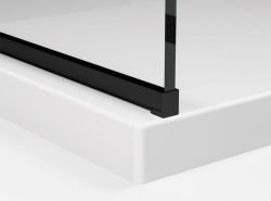 Profil aluminiowy chroniący dolną krawędź szkła