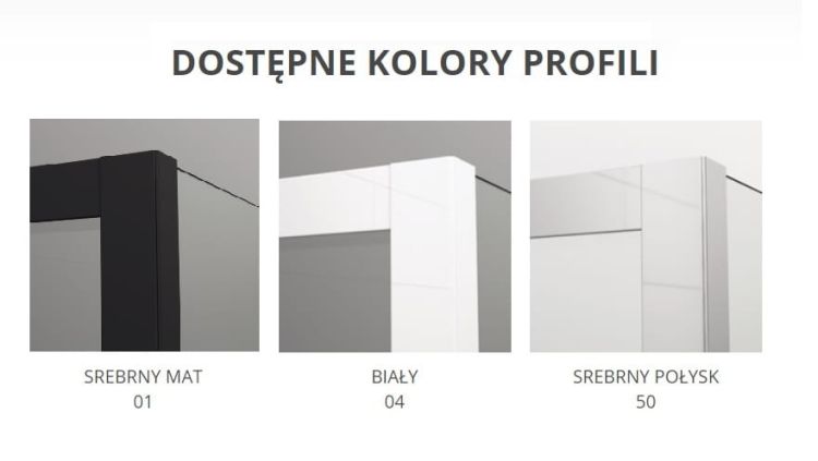 Dostępne kolory profili