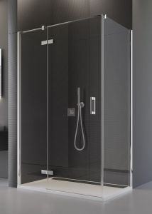Kabina prostokątna 90x80 cm drzwi otwierane na zewnątrz SanSwiss Pur PU13PD0901007 + PUDT2P0801007