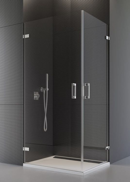Kabina kwadratowa 100x100 cm drzwi otwierane na zewnątrz SanSwiss Pur PUE1GSM11007+PUE1DSM11007