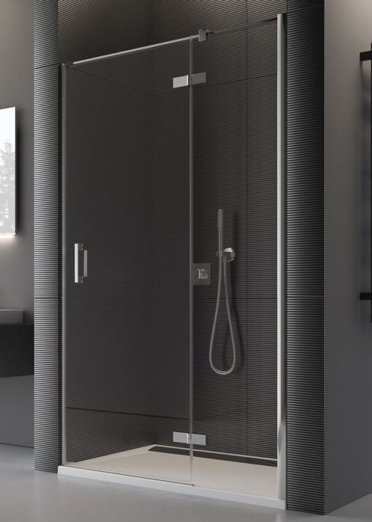 Drzwi prysznicowe 120 cm otwierane na zewnątrz SanSwiss Pur PU13PG1201007