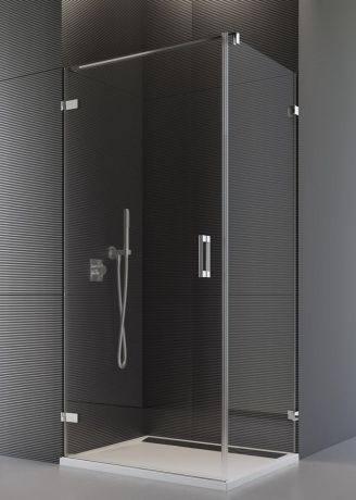 Przejdź do produktu Kabina prostokątna na wymiar: drzwi do 100 cm i ścianka do 160 cm drzwi otwierane na zewnątrz SanSwiss Pur PUR1GSM11007+PURDT2SM41007