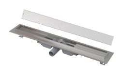 Odpływ liniowy niski 80 cm z pełnym rusztem APZ106-750+Design-750 stalowy