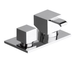 QM bateria na brzeg wanny, chrom