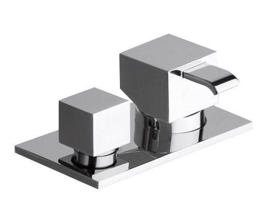 QM bateria na brzeg wanny, chrom