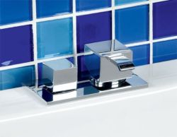 QM bateria na brzeg wanny, chrom