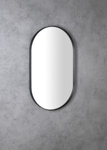PUNO lustro w metalowej ramie 50x85cm, czarny mat