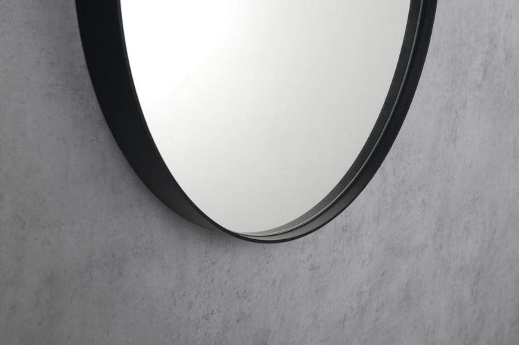 PUNO lustro w metalowej ramie 50x85cm, czarny mat