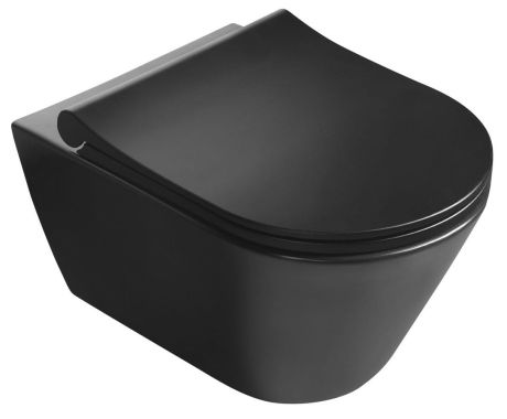 Przejdź do produktu AVVA CLEANWASH WC wiszące z funkcją bidetu, Rimless, 35,5x53cm, czarny mat