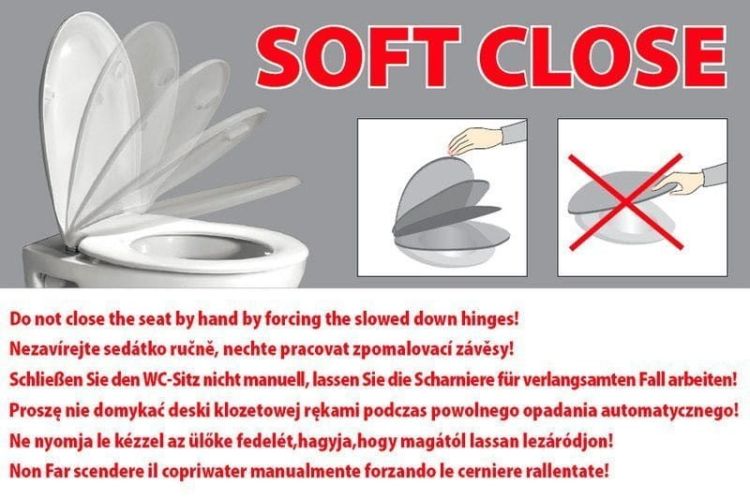 AVVA deska WC slim Soft Close, czarny mat