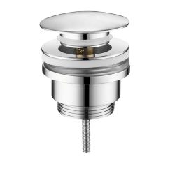 Korek umywalkowy 5/4“, klik-klak, wys. 10-55mm, duży grzybek, chrom