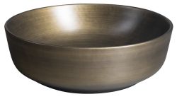 PRIORI umywalka ceramiczna nablatowa, średnica 41,5 cm, brąz
