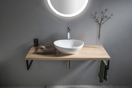 Przejdź do produktu VEGA blat umywalkowy 104x45cm, dąb platin