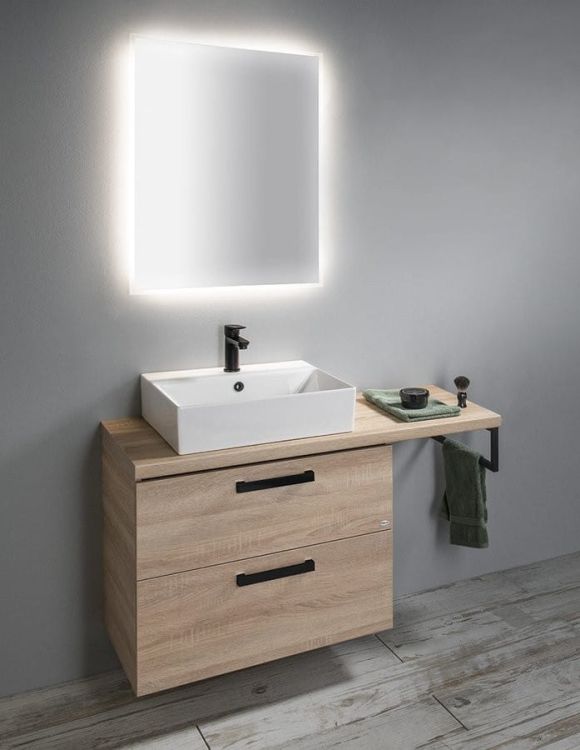 VEGA blat 104x45cm, dąb platin