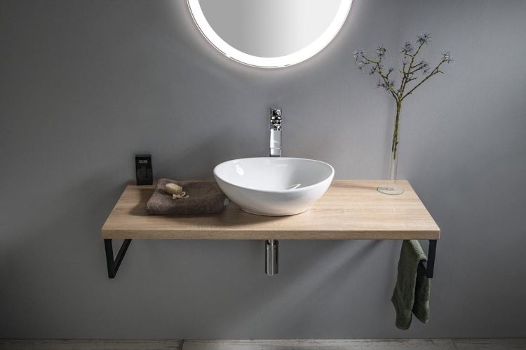 VEGA blat 125x45cm, dąb platin