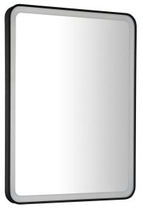 VENERO lustro z oświetleniem LED 60x80cm, czarny