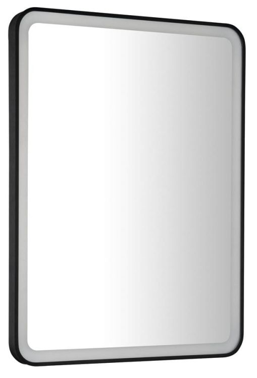 VENERO lustro z oświetleniem LED 60x80cm, czarny