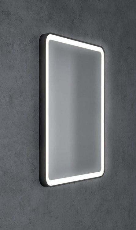 VENERO lustro z oświetleniem LED 60x80cm, czarny