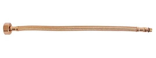 Wąż przyłączeniowy nierdzewny M10x3/8", 35 cm, złoty
