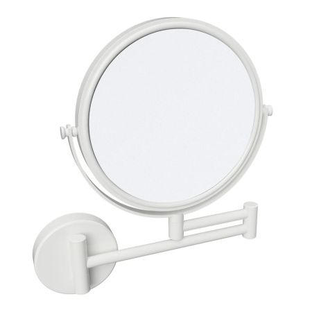 Przejdź do produktu X-ROUND WHITE wiszące lusterko kosmetyczne, średnica 200mm, dwustronne, biały mat