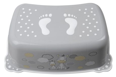 Przejdź do produktu Podnóżek dziecięcy z antypoślizgiem Zebra, szary
