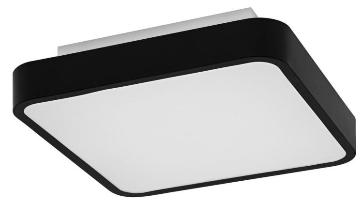 ORBIS BACKLIGHT lampa sufitowa, 350x350mm, WIFI RGB + ściemnianie, 2800lm, 28W, czarna