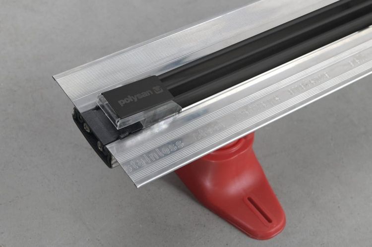 SLIM SPRING BLACK odpływ liniowy z rusztem 250-1200mm, stal nierdzewna