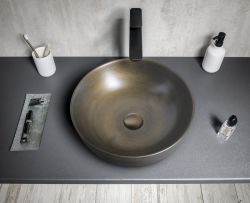 PRIORI korek umywalkowy 5/4“, klik-klak, brązowy
