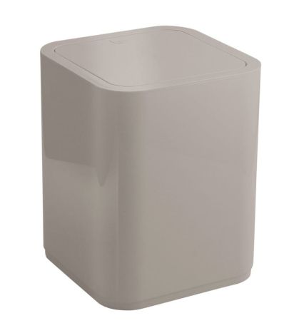 Przejdź do produktu SEVENTY uchylny kosz na śmieci, 8l, plastikowy ABS, beżowy