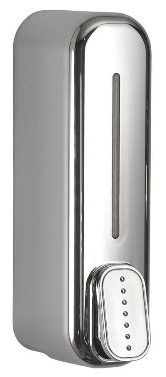 MULLET Dozownik płynnego mydła wiszący, 350ml, chrom