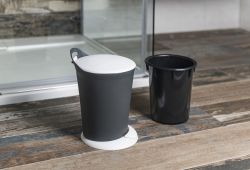 PEDAL kosz na śmieci, 6l, antracyt