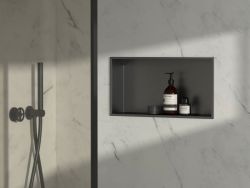 INSERTA półka wpuszczana, 510x270 mm, stal nierdzewna, antracyt