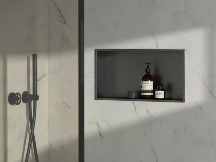 INSERTA półka wpuszczana, 510x270 mm, stal nierdzewna, antracyt