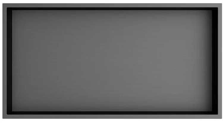 INSERTA półka wpuszczana, 510x270 mm, stal nierdzewna, antracyt